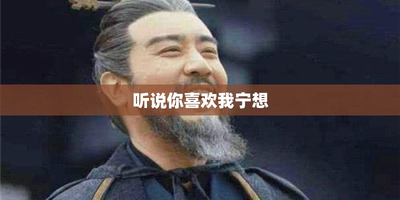 听说你喜欢我宁想