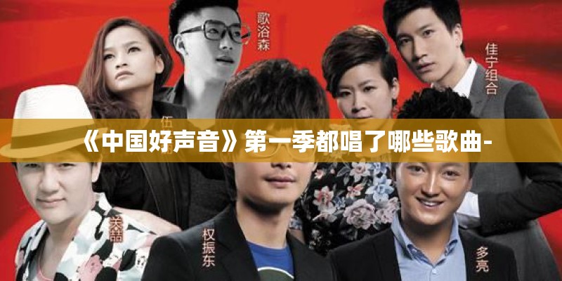 《中国好声音》第一季都唱了哪些歌曲-