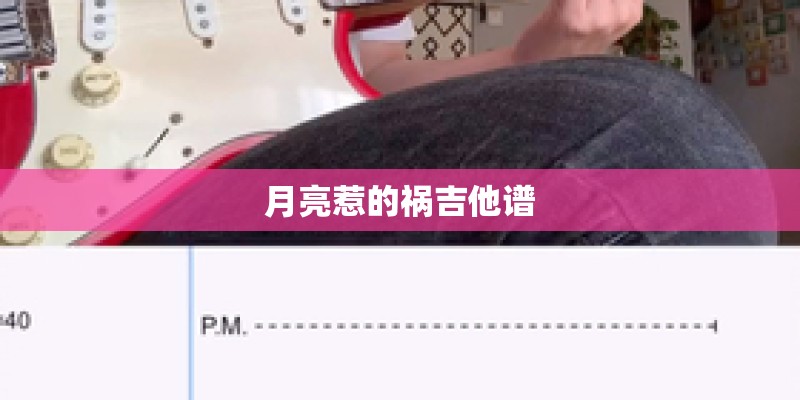 月亮惹的祸吉他谱
